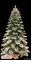 C-90131 9 feet Flocked Mountain Pine Tree - Full - 1,882 Tips - 800 Clear Mini Lights - 63 inches Width - Wire Stand