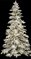 EF-91054 9' Heavy Flocked Snow Tree - Full - 1,834 Tips - 630 Warm White 5mm LED Lights