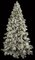 C-70518 9 feet Blue Spruce Needle Tree - Full - 2,211 Flocked Tips - 174 Pine Cones