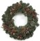 C-71620 30 inch Mixed Austrian Pine Wreath with Pepper Berries and Pine Cones
