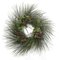 C-71690 30 inch Mixed Long Leaf Pine Wreath with Twig Base, Red Crabapples & Pine Cones