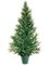 EF-148-GR 48 inches Plastic Mini Cedar Pine Topiary in Pot Green Indoor/Outdoor