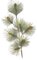 EFR-38604 27 inches PVC long Needle Pine Branch with Pine Cones (Sold per Dozen)