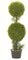 EF-1591 3'Cedar Double Ball Topiary in Black Pot shown Indoor/Outdoor