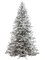 EF-Y9J490-SN 9'Hx66"D Washburn Flocked Snow Tree x1834 w/750 Clear Lights in Metal Base