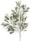 EF-138K 21 inches long 3 Olives, 176–Poly White Wash Leaves. Mixed Green (Sold in a per DZ Set)