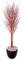 W-101647 7' Glittered Red Twig Tree Painted Red Natural Trunks