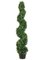 EF-1744  	4' Outdoor Pond Boxwood Spiral Topiary in Plastic Pot Green  Indoor/Outdoor