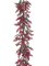 EF-134   	5' Holiday Berry/Eucalyptus Leaf Garland Red (Price is for a 2pc Set)