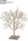 32 inches Plastic Glittered Twig Christmas Tree - Metal Base - Rose Gold