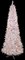 C-120401 7.5 feet Blanca Pencil Pine Tree - 400 Clear Lights - 33 inches Width