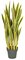 A-112397  39" Plastic Sansevieria Plant - 27 Yellow/Green Leaves - 7" Weighted Base