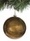 4 inches Plastic Ball Ornament - Antique Gold