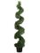 EF-036  6' Outdoor UV Protected Plastic Rosemary Spiral in Pot Green