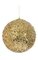 Sequined/Beaded Ball Ornament - Gold