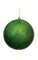 Plastic Shiny Ball Ornament - Outdoor UV Paint Finish - Green
