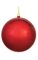 Plastic Shiny Ball Ornament - Outdoor UV Pain Finish - Red