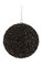 8 inches Tinsel Ball Ornament - Black