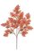 38 inches Pin Oak Branch - 55 Leaves - Orange - FIRE RETARDANT