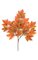 29 inches Sycamore Branch - 21 Leaves - Orange - FIRE RETARDANT