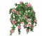 EF-34P 34 inches Hanging Outdoor UV Rated Artificial Pink Azalea Bush 12 Flrs 15 Buds