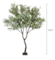 9 Foot Tall 6 Foot Wide Large Exotic Artificial  Eucalyptus Tree