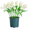 24 Inch Outdoor UV Resistant Artificial Tulip Plant (Indoor/Outdoor)