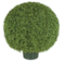 30 inches Plastic Outdoor Boxwood 30” Wide Ball -Green - Wire Frame with Steel Pipe - Weighted Ba...