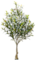 3.5 Foot Outdoor UV Resistant Artificial Olive Bush With Integrated Ground Stake (Indoor/Outdoor)