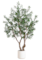 6’ Artificial Grand Olive Tree In White Decorative Planter