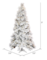 9 Foot tall 59" Wide prelit flocked Long Needle Christmas tree comes with 1500 warm white wide an...
