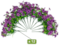 13" Outdoor UV Daisy Flower Bush Plant (Indoor/Outdoor)- Set of 12  **Purple