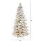 9' Flocked Grand Northern Rocky Fir Artificial Christmas Tree with 8208 Warm Cluster (Multifuncti...