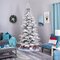9' Flocked Grand Northern Rocky Fir Artificial Christmas Tree with 8208 Warm Cluster (Multifuncti...