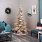 7.5' Flocked Grand Northern Rocky Fir Artificial Christmas Tree with 6672 Warm Cluster (Multifunc...