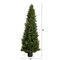 5.5' Cypress Cone Topiary Artificial Tree UV Resistant (Indoor/Outdoor)