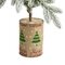 28" Flocked Christmas Artificial Tree in Decorative Planter
