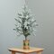 28" Flocked Christmas Artificial Tree in Decorative Planter