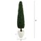 63” Boxwood Topiary Artificial Tree In White Planter UV Resistant (Indoor/Outdoor)