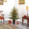 52” Vancouver Mountain Pine Artificial Christmas Tree With 100 Clear Lights And 374 Bendable Branches In Bronze Metal Planter