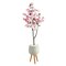 63” Cherry Blossom Artificial Tree In White Planter With Stand