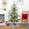 5.5' Pre-Lit Pine Artificial Christmas Tree in Decorative Planter with 150 Lights