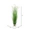 72" Green Cattail Grass In Iron Pot