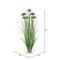 60" Green Cyperus Grass In Iron Pot