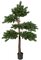 7 FOOT NATURAL-LOOKING WOOD PINE TREE WITH SYNTHETIC TRUNK.