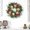 22" Assorted Peony Artificial Wreath