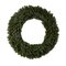 5' Flocked Artificial Christmas Wreath with Pinecones, 300 Clear LED Lights and 680 Bendable Bran...