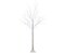 5'Hx43.5"D Fairy Ice Christmas Tree With 570 LED Lights on Plastic Plate White