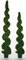 Outdoor Uv Dwarf Boxwood Spiral Topiary - 4 Foot, 6 Foot, 8 Foot And 10 Foot