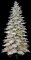 9 feet Medium Flocked Christmas Tree with Glitter - 600 Warm White LED Lights
